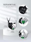 wholesale 925 Sterling Silver Love Arrow Cat Couples Heart Necklaces Gifts for Couples-0-1