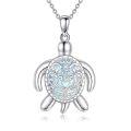 wholesale 925 Sterling Silver Sea Turtle Pendant Necklace-0-0