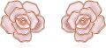 wholesale 925 Sterling Silver Gold-Plated Pink Rose Flower Stud Earrings - Cherry Blossom Hypoallergenic Nickel-Free s for Women Girls-0-0