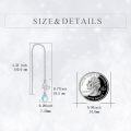 wholesale 925 Sterling Silver Daisy Flower Moonstone Drop Earrings-0-19