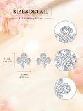 wholesale 925 Sterling Silver Celtic Knot Heart Stud Earrings - Unique  Idea-0-1