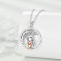 wholesale 925 Sterling Silver Elephant & Baby Tree of Life Pendant Necklaces for Mom and Daughter Gifts-0-1