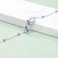 wholesale 925 Sterling Silver Infinity Bracelet Wholesale With Blue Dragonfly Charms-0-1