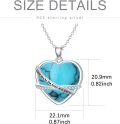 wholesale 925 Sterling Silver Pink Heart Love You to the Moon and Back Pendant Necklace-0-5