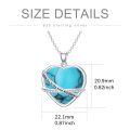 wholesale 925 Sterling Silver Heart Necklace Wholesale With Pink Inlay And Engraved Message-0-5