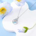 wholesale 925 Sterling Silver Mother of Pearl Floral Pendant Necklaces - Gifts for Her-0-32