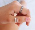 wholesale 925 Sterling Silver Feather Ring Adjustable Open Ring for Women with Jewelry-0-4
