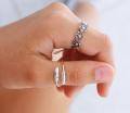 wholesale 925 Sterling Silver Feather Open Ring For Women-0-4