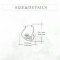 wholesale 925 Sterling Silver Cute Puppy Dog Hoop Earrings For Women Pet Lovers Gift-0-2