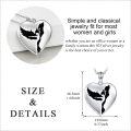 wholesale 925 Sterling Silver White Gold Plated Phoenix Pendant Necklace for Women, Tarnish Resistant, Elegant Gift for Her-0-3