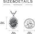 wholesale 925 Sterling Silver Saint Christopher Protect Us Medal Necklace for Men & Women-0-2
