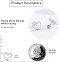 wholesale 925 Sterling Silver Stud Earrings Stethoscope for Nurse Doctor RN Medical Student-0-5
