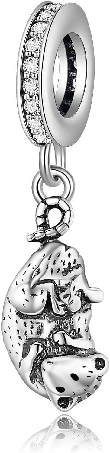 wholesale 925 Sterling Silver Dangle Cow Charm Pendant for Bracelets Necklaces Jewelry Making Supplies Gifts Women Girls Kids Teens-0-0