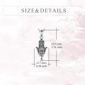 wholesale 925 Sterling Silver Hamsa Hand Evil Eye Protection Amulet Talisman Necklace for Women and Men-0-4