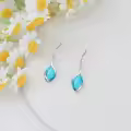TOUPOP 925 Sterling Silver Natural Gemstone Dangle Earrings-0-4