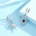 wholesale 925 Sterling Silver Snake Drop Earrings White Gold Plated Turquoise Stone Women Jewelry-0-1