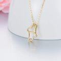 wholesale 14K Gold Infinity Heart Necklace with Cubic Zirconia Pendants for Women - Eternal Love-0-3