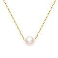 wholesale 14k White Gold Simple Freshwater Pearl Necklace-0-11