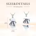 TOUPOP Sterling Silver Opal Necklace, Animal Pendant Gift for Women-0-5