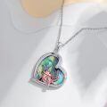 wholesale 925 Sterling Silver Abalone Shell Gecko Pendant Necklace Animal  for Her-0-4