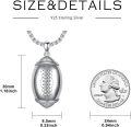 wholesale 925 Sterling Silver American Football Sports Pendant Necklace for Men-0-5