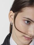 wholesale 925 Sterling Silver Hoop Earrings White Gold Plated Black Enamel Arrow Design-0-5
