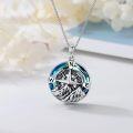 wholesale TOUPOP Compass Necklace For Women Sterling Silver Compass Jewelry Gifts For Teen Girl Moutain Range Jewelry Compass Gifts With Crystal For Nature Lovers Birthday Graduation -0-1