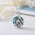 TOUPOP Sterling Silver Crystal Compass Necklace For Women Nature Lovers Gift-0-1