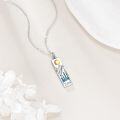 wholesale 925 Sterling Silver Hypoallergenic Mountain Pendant Necklace 28mm for Women Hikers Campers Nature Lovers Gift-0-5