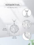wholesale 925 Sterling Silver Labyrinth Star of David Moon & Sun Necklace for Women-0-1