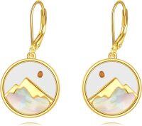 wholesale 925 Sterling Silver Mountain Landscape Dangle Drop Earrings for Women-Mountain Earrings