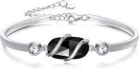 wholesale Sterling Silver Gemstone Bracelet for Women Fine Jewelry Gift-A-Black Onyx