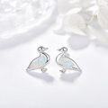 wholesale 925 Sterling Silver Duck Shaped Synthetic Opal Stud Earrings for Women Girls Gifts 925 Sterling Silver Jewelry Minimalist Fashion Accessories Lightweight Comfortable Wear Daily Use Hypoallergenic Safe Nickel Free Lead-Free Copper-free No Irritation Skin-friendly Easy to Clean and Maintain Long Lasting Durability Perfect Birthday Christmas Valentine's Day Anniversary Wedding Engagement Party Favor Present Idea Under $30 USD-0-1