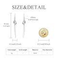 wholesale 925 Sterling Silver Flower Drop Dangle Earrings with Long Fringe Chains for Girls and Women-0-1