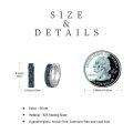 wholesale 925 Sterling Silver Hypoallergenic Blue Green Shell Norse Viking Huggie Hoop Earrings with Rune Design-0-5