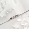 wholesale 925 Sterling Silver Abalone Shell Mermaid Design Charm Bracelet Wholesale for Women-0-2
