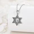 wholesale 925 Sterling Silver Camel in Star of David Pendant Necklace for Women and Men-0-4
