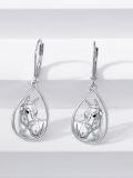 wholesale 925 Sterling Silver Horse Head Teardrop Drop Earrings for Women-0-4