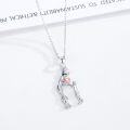 wholesale 925 Sterling Silver Mother and Child Heart Pendant Necklace for Women-0-1