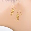 wholesale 14K Gold Moissanite Butterfly Tassel Heart Drop Earrings for Women-0-2
