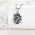 wholesale 925 Sterling Silver Saint Michael Protect Us Angel Pendant Necklace for Women and Men-0-2