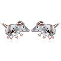 wholesale 925 Sterling Silver Armadillo Earrings-0-0