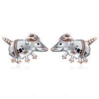 wholesale 925 Sterling Silver Armadillo Earrings-Strawberry