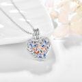 wholesale 925 Sterling Silver Butterfly Heart Cremation Pendant Keepsake Urn Necklace with Funnel and Fill Tool - Memorial Jewelry for Women & Men-0-1
