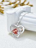 wholesale 925 Sterling Silver Teddy Bear Heart Pendant Necklace for Women-0-2