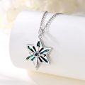 wholesale 925 Sterling Silver Evil Eye Abalone Shell Star Pendant Necklace Judaica Gifts for Women-0-1