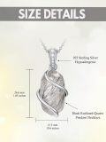 wholesale Sterling Silver Gemstone Dainty Pendant Necklace for Women Mom Gift-0-37