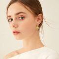 wholesale Gold Plated Bee Flower Leverback Earrings for Women 925 Sterling Silver Hypoallergenic  Idea-0-4