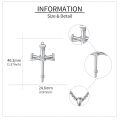 wholesale 925 Sterling Silver Cross Necklace With Intricate Design-0-3