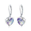 wholesale 925 Sterling Silver Heart Dolphin Earrings-0-0